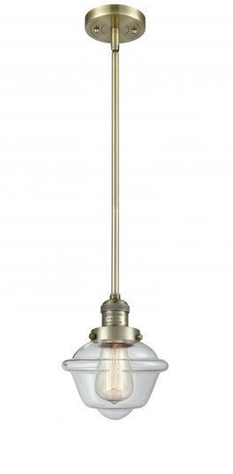 Oxford - 1 Light - 8 inch - Antique Brass - Stem Hung - Mini Pendant (3442|201S-AB-G532-LED)