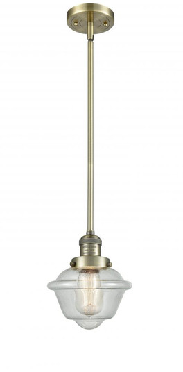 Oxford - 1 Light - 8 inch - Antique Brass - Stem Hung - Mini Pendant (3442|201S-AB-G534-LED)