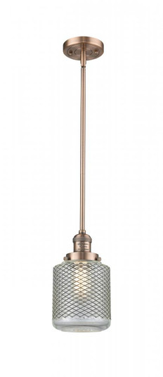 Stanton - 1 Light - 6 inch - Antique Copper - Stem Hung - Mini Pendant (3442|201S-AC-G262-LED)