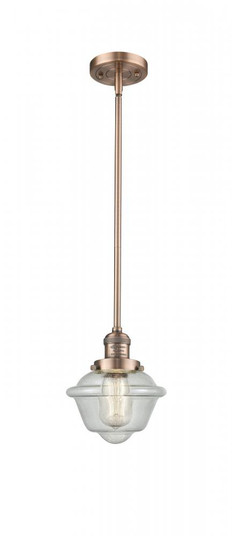 Oxford - 1 Light - 8 inch - Antique Copper - Stem Hung - Mini Pendant (3442|201S-AC-G534-LED)