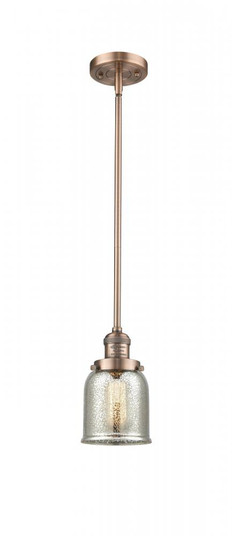 Bell - 1 Light - 5 inch - Antique Copper - Stem Hung - Mini Pendant (3442|201S-AC-G58)