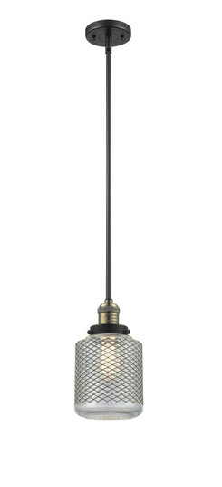 Stanton - 1 Light - 6 inch - Black Antique Brass - Stem Hung - Mini Pendant (3442|201S-BAB-G262-LED)