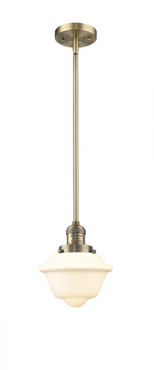 Oxford - 1 Light - 8 inch - Brushed Brass - Stem Hung - Mini Pendant (3442|201S-BB-G531-LED)