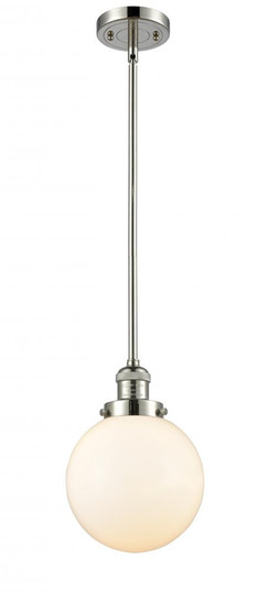 Beacon - 1 Light - 8 inch - Polished Nickel - Stem Hung - Mini Pendant (3442|201S-PN-G201-8)