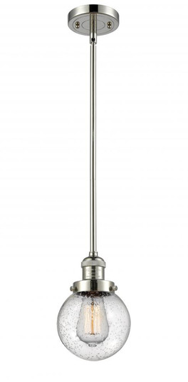 Beacon - 1 Light - 6 inch - Polished Nickel - Stem Hung - Mini Pendant (3442|201S-PN-G204-6-LED)