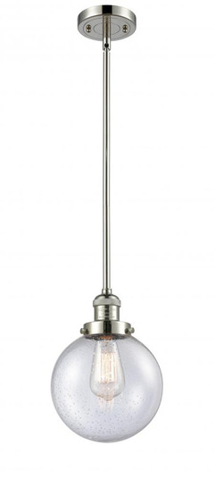 Beacon - 1 Light - 8 inch - Polished Nickel - Stem Hung - Mini Pendant (3442|201S-PN-G204-8)