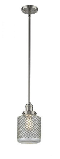 Stanton - 1 Light - 6 inch - Brushed Satin Nickel - Stem Hung - Mini Pendant (3442|201S-SN-G262-LED)
