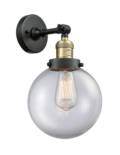 Beacon - 1 Light - 8 inch - Black Antique Brass - Adjustable Sconce (3442|203-BAB-G202-8)