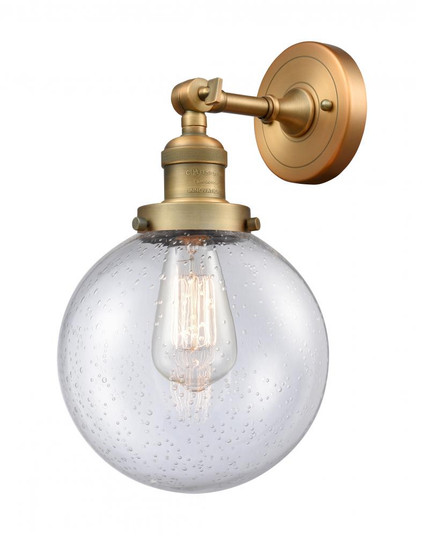 Beacon - 1 Light - 8 inch - Brushed Brass - Adjustable Sconce (3442|203-BB-G204-8-LED)