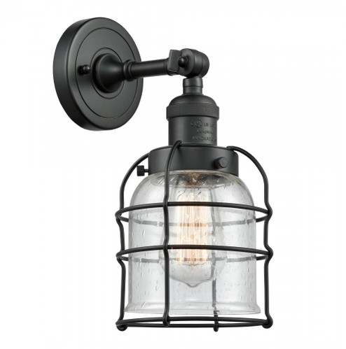 Bell Cage - 1 Light - 6 inch - Matte Black - Sconce (3442|203-BK-G54-CE-LED)