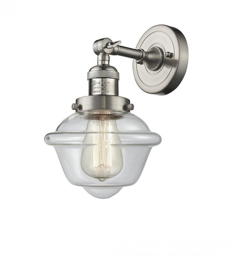 Oxford - 1 Light - 8 inch - Brushed Satin Nickel - Sconce (3442|203-SN-G532-LED)