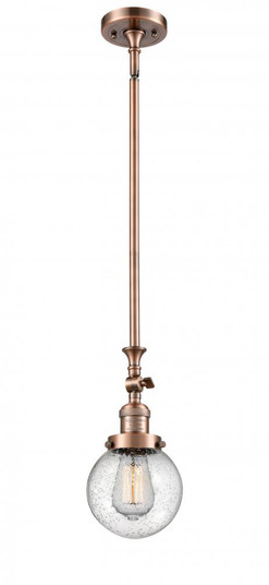 Beacon - 1 Light - 6 inch - Antique Copper - Stem Hung - Adjustable Mini Pendant (3442|206-AC-G204-6-LED)