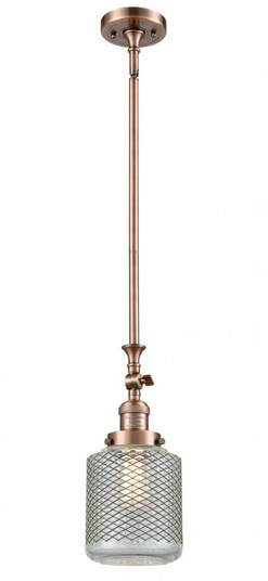 Stanton - 1 Light - 6 inch - Antique Copper - Stem Hung - Adjustable Mini Pendant (3442|206-AC-G262)