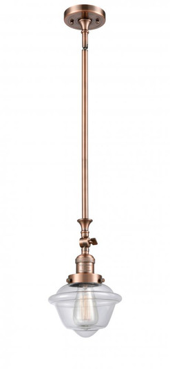 Oxford - 1 Light - 7 inch - Antique Copper - Stem Hung - Adjustable Mini Pendant (3442|206-AC-G532-LED)