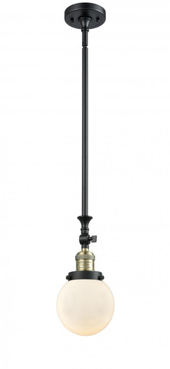 Beacon - 1 Light - 6 inch - Black Antique Brass - Stem Hung - Adjustable Mini Pendant (3442|206-BAB-G201-6-LED)