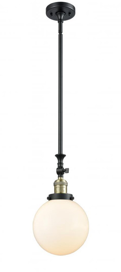 Beacon - 1 Light - 8 inch - Black Antique Brass - Stem Hung - Adjustable Mini Pendant (3442|206-BAB-G201-8)