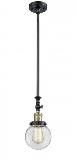 Beacon - 1 Light - 6 inch - Black Antique Brass - Stem Hung - Adjustable Mini Pendant (3442|206-BAB-G202-6-LED)