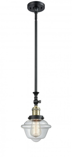 Oxford - 1 Light - 7 inch - Black Antique Brass - Stem Hung - Adjustable Mini Pendant (3442|206-BAB-G532)