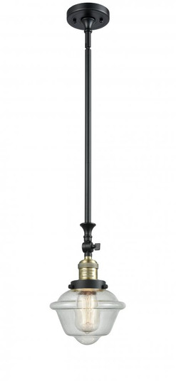 Oxford - 1 Light - 7 inch - Black Antique Brass - Stem Hung - Adjustable Mini Pendant (3442|206-BAB-G534)
