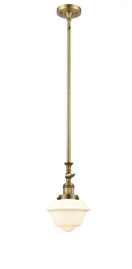 Oxford - 1 Light - 7 inch - Brushed Brass - Stem Hung - Adjustable Mini Pendant (3442|206-BB-G531)