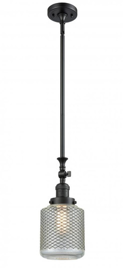 Stanton - 1 Light - 6 inch - Matte Black - Stem Hung - Adjustable Mini Pendant (3442|206-BK-G262-LED)