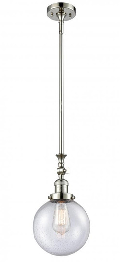 Beacon - 1 Light - 8 inch - Polished Nickel - Stem Hung - Adjustable Mini Pendant (3442|206-PN-G204-8)