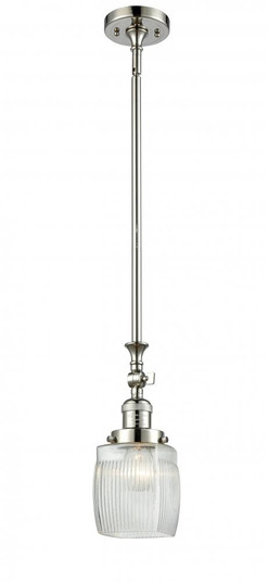 Colton - 1 Light - 6 inch - Polished Nickel - Stem Hung - Adjustable Mini Pendant (3442|206-PN-G302)