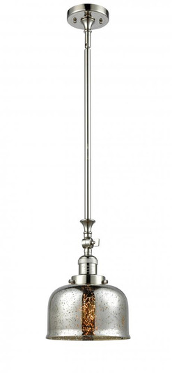 Bell - 1 Light - 8 inch - Polished Nickel - Stem Hung - Adjustable Mini Pendant (3442|206-PN-G78)