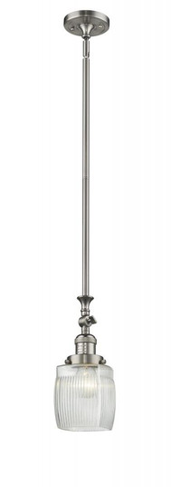 Colton - 1 Light - 6 inch - Brushed Satin Nickel - Stem Hung - Adjustable Mini Pendant (3442|206-SN-G302)