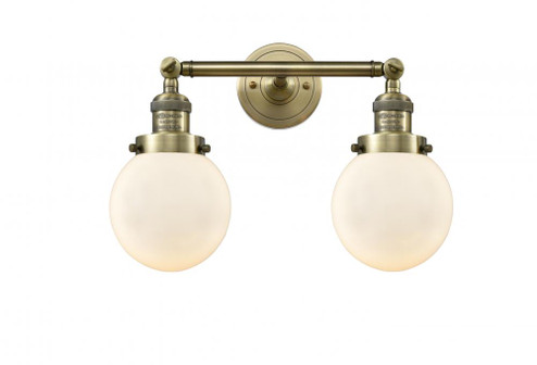 Beacon - 2 Light - 17 inch - Antique Brass - Adjustable Bath Vanity Light (3442|208-AB-G201-6-LED)