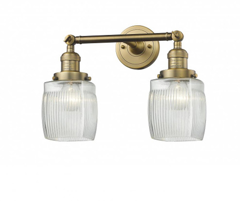 Colton - 2 Light - 16 inch - Brushed Brass - Adjustable Bath Vanity Light (3442|208-BB-G302-LED)