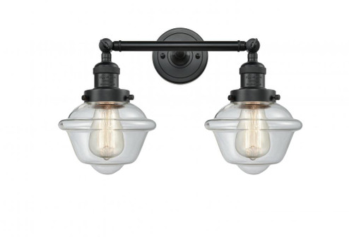 Oxford - 2 Light - 17 inch - Matte Black - Adjustable Bath Vanity Light (3442|208-BK-G532-LED)