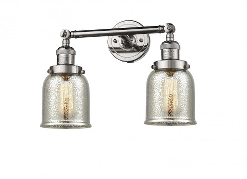 Bell - 2 Light - 15 inch - Polished Nickel - Adjustable Bath Vanity Light (3442|208-PN-G58)