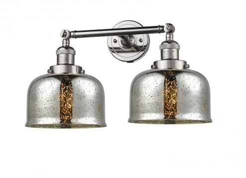 Bell - 2 Light - 19 inch - Polished Nickel - Adjustable Bath Vanity Light (3442|208-PN-G78-LED)