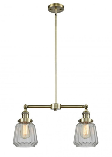 Chatham - 2 Light - 21 inch - Antique Brass - Stem Hung - Adjustable Island Light (3442|209-AB-G142-LED)