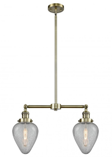 Geneseo - 2 Light - 21 inch - Antique Brass - Stem Hung - Adjustable Island Light (3442|209-AB-G165-LED)