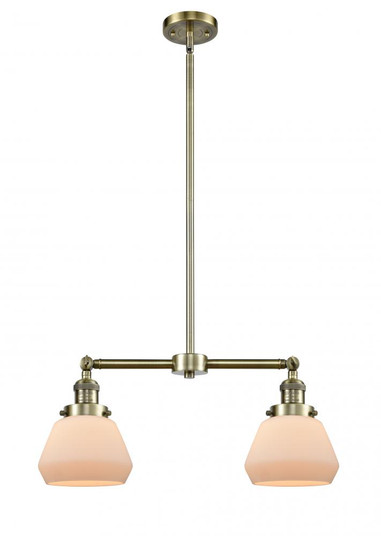 Fulton - 2 Light - 21 inch - Antique Brass - Stem Hung - Adjustable Island Light (3442|209-AB-G171-LED)