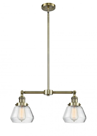 Fulton - 2 Light - 21 inch - Antique Brass - Stem Hung - Adjustable Island Light (3442|209-AB-G172-LED)