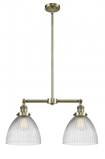 Seneca Falls - 2 Light - 21 inch - Antique Brass - Stem Hung - Adjustable Island Light (3442|209-AB-G222)