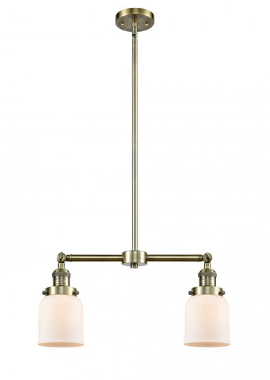 Bell - 2 Light - 21 inch - Antique Brass - Stem Hung - Adjustable Island Light (3442|209-AB-G51)