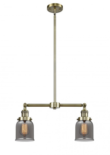Bell - 2 Light - 21 inch - Antique Brass - Stem Hung - Adjustable Island Light (3442|209-AB-G53-LED)