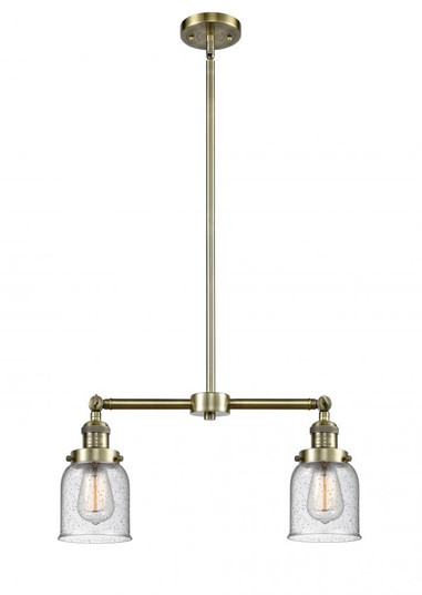 Bell - 2 Light - 21 inch - Antique Brass - Stem Hung - Adjustable Island Light (3442|209-AB-G54-LED)