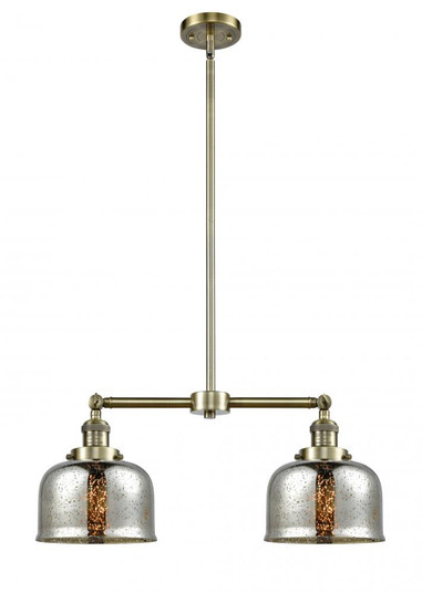 Bell - 2 Light - 24 inch - Antique Brass - Stem Hung - Adjustable Island Light (3442|209-AB-G78)