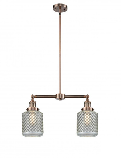 Stanton - 2 Light - 23 inch - Antique Copper - Stem Hung - Adjustable Island Light (3442|209-AC-G262-LED)