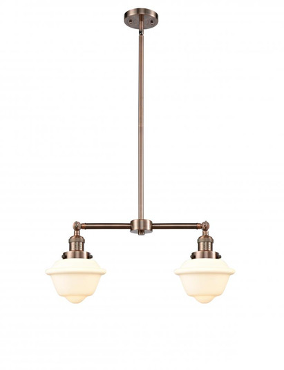 Oxford - 2 Light - 24 inch - Antique Copper - Stem Hung - Adjustable Island Light (3442|209-AC-G531-LED)