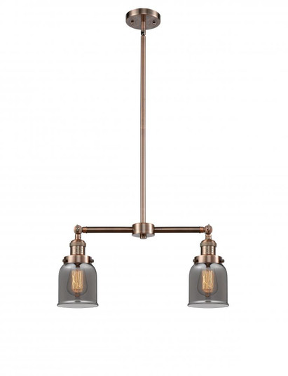 Bell - 2 Light - 21 inch - Antique Copper - Stem Hung - Adjustable Island Light (3442|209-AC-G53-LED)
