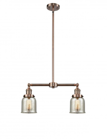 Bell - 2 Light - 21 inch - Antique Copper - Stem Hung - Adjustable Island Light (3442|209-AC-G58-LED)