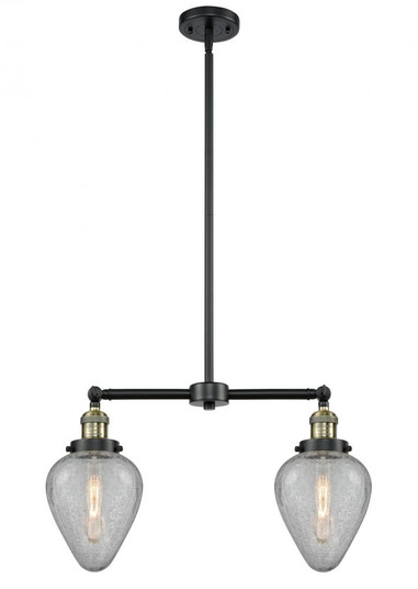 Geneseo - 2 Light - 21 inch - Black Antique Brass - Stem Hung - Adjustable Island Light (3442|209-BAB-G165-LED)