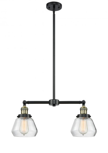 Fulton - 2 Light - 21 inch - Black Antique Brass - Stem Hung - Adjustable Island Light (3442|209-BAB-G172-LED)