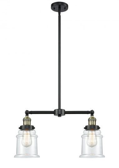 Canton - 2 Light - 21 inch - Black Antique Brass - Stem Hung - Adjustable Island Light (3442|209-BAB-G182-LED)
